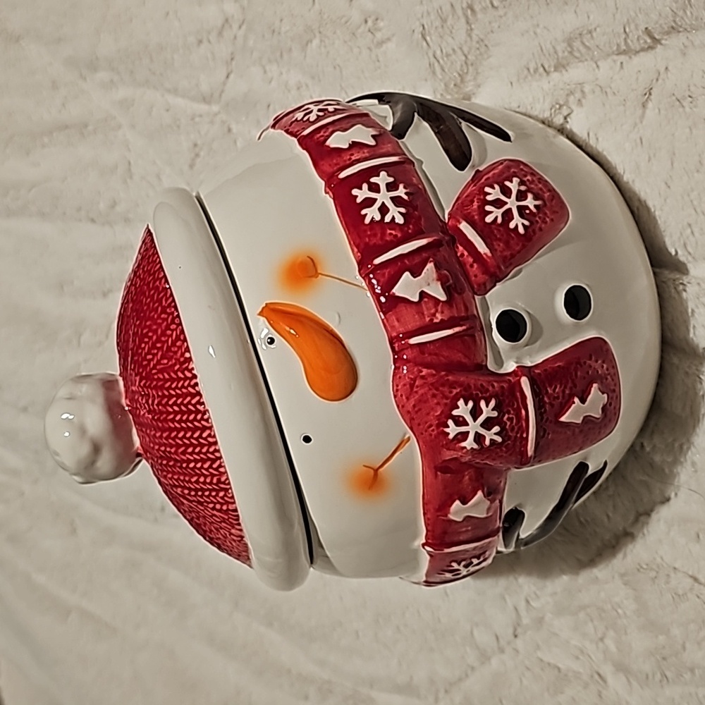 Warm Tidings Snowman Cookie Jar
